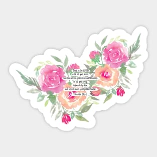 Trust In the Lord with all your heart Sticker